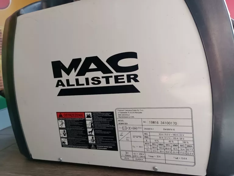 SPAWARKA MAC ALLISTER MIG/MSMW180A