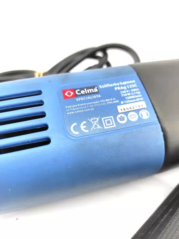 SZLIFIERKA KĄTOWA CELMA PRAG 125C