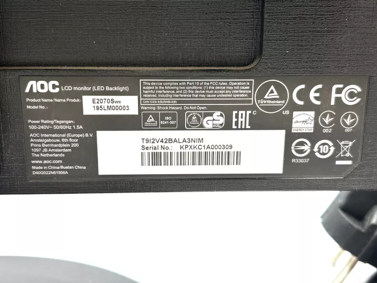 MONITOR LED AOC E2070SWN