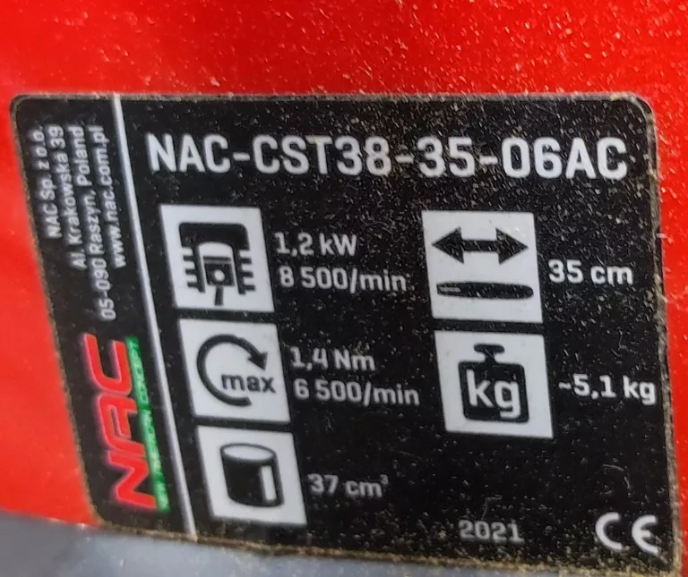 PIŁA SPALINOWA NAC CST38