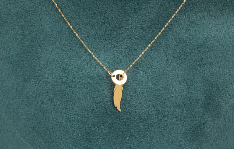 zloty-naszyjnik-piorko-z-kolkiem-apart-p585-w12-stan-uzywany