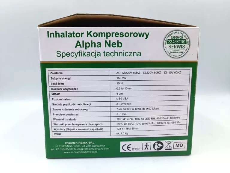 INHALATOR KOMPRESOROWY ALPHA MED WNE211