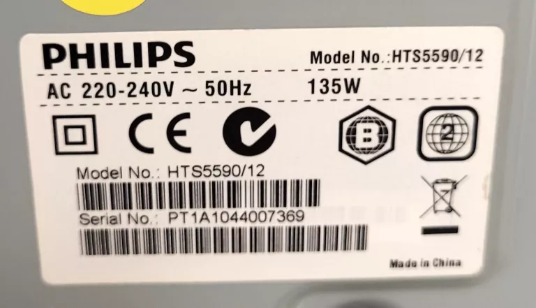 KINO DOMOWE PHILIPS 5.1 HTS5590/12