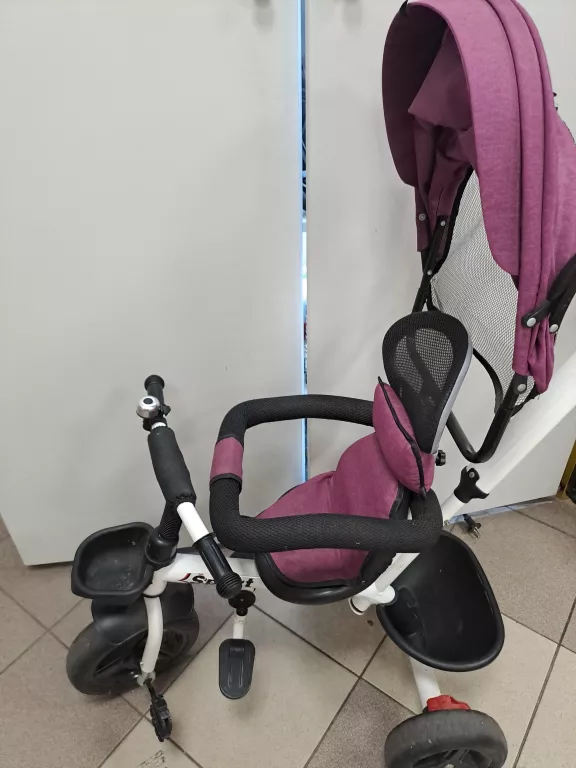 ROWER DLA DZIECKA 3 KOŁOWY FIOLETOWY