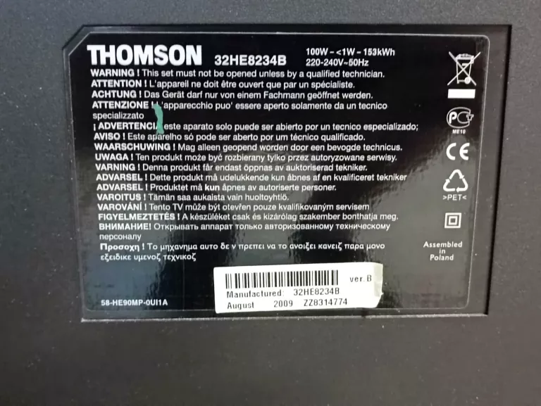 TELEWIZOR 32'' THOMSON 32HE8234B
