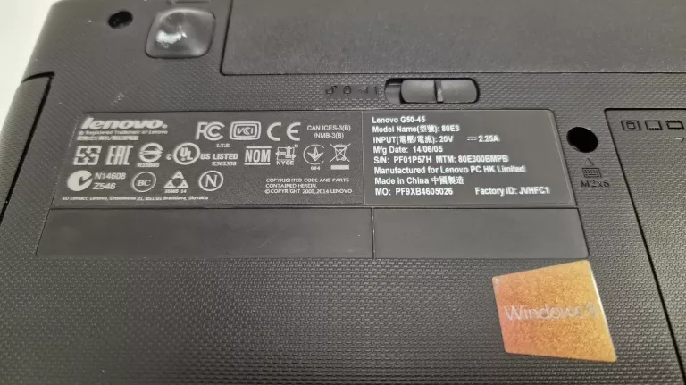 LAPTOP LENOVO G50-45 4GB/WIN8.1/500GB