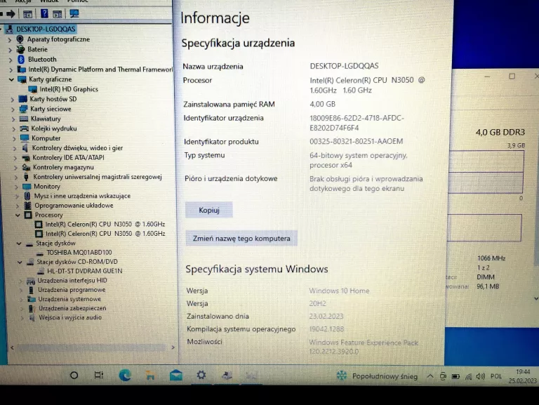 ASUS X540SA 15.6HD N3050 DDR3 4GB HDD 1TB WIN10