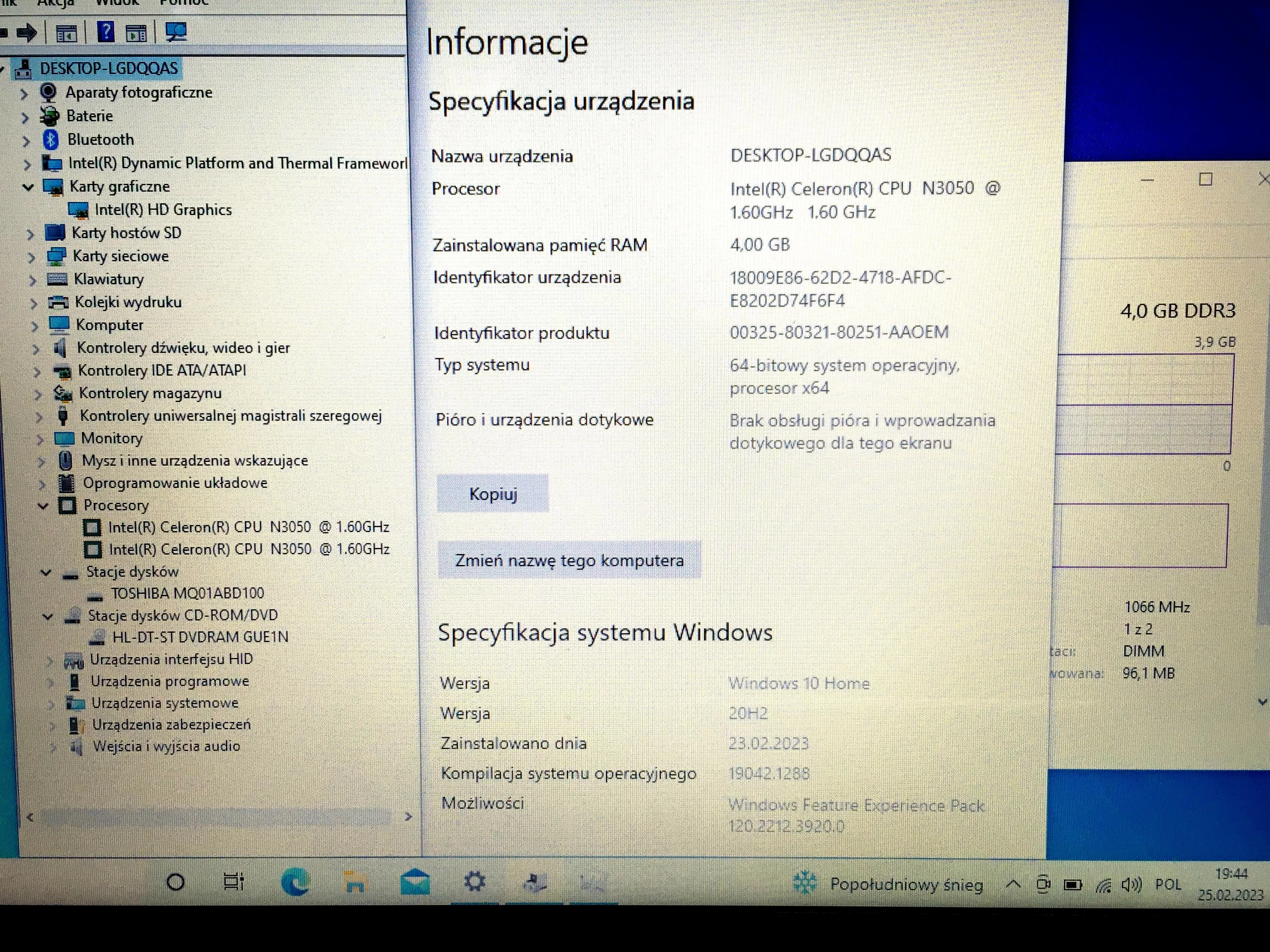 asus-x540sa-156hd-n3050-ddr3-4gb-hdd-1tb-win10-stan-uzywany