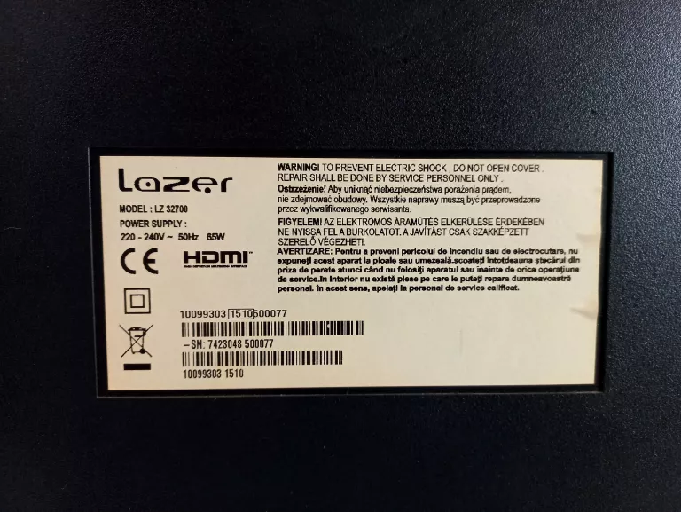 TELEWIZOR 31,5' LED LAZER LZ32700 HDMI HD USB VGA