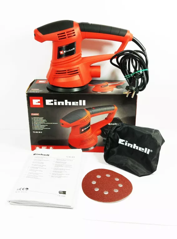 SZLIFIERKA MIMOŚRODOWA EINHELL TC-RS 38 E KOMPLET