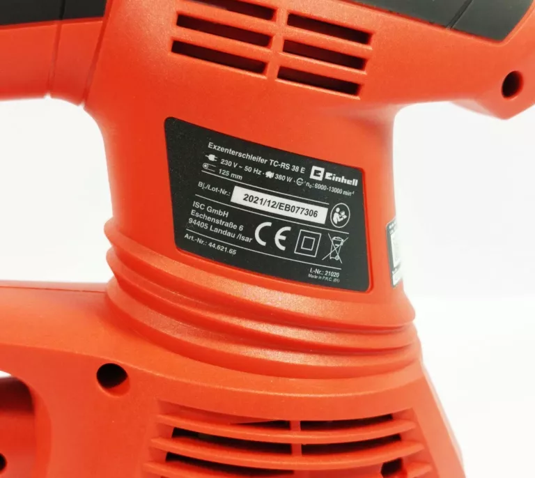 SZLIFIERKA MIMOŚRODOWA EINHELL TC-RS 38 E KOMPLET
