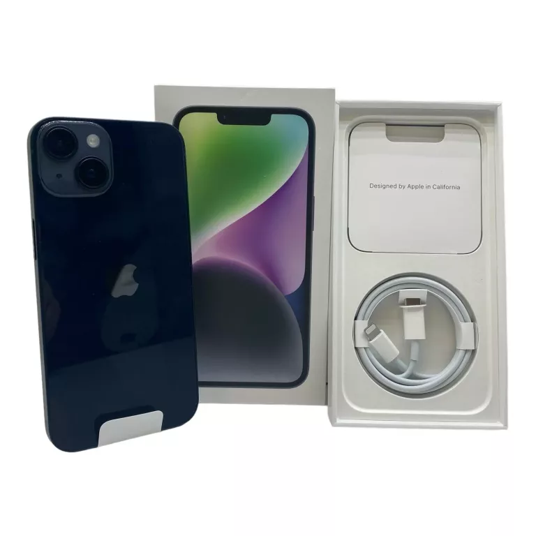 SMARTFON IPHONE 14 CZARNY 128GB / KOMPLET