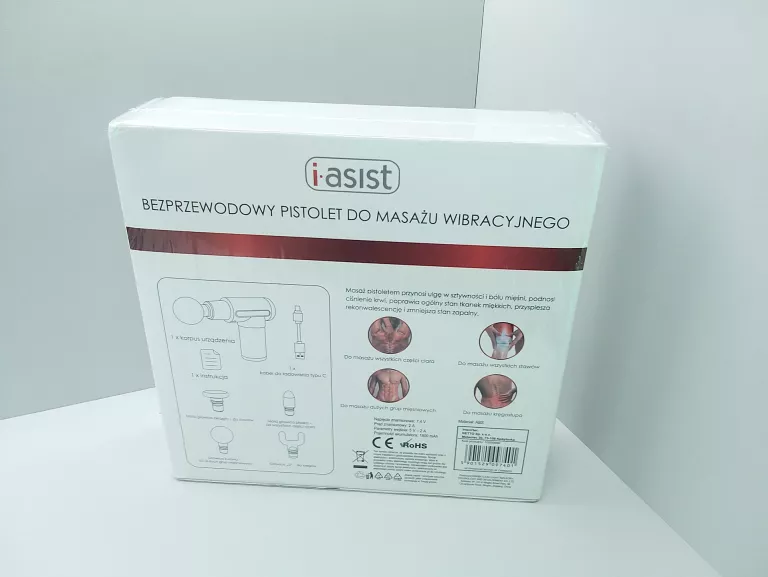 MASAŻER CIAŁA I ASIST PISTOLET MASAŻ WIBRACYJNY