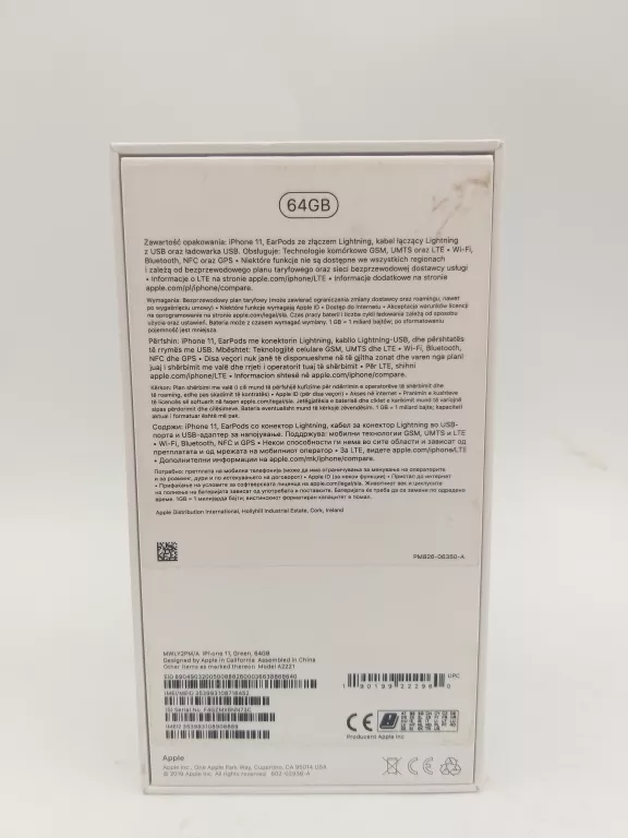 TELEFON IPHONE 11 64GB ZIELONY BATERIA 78 %