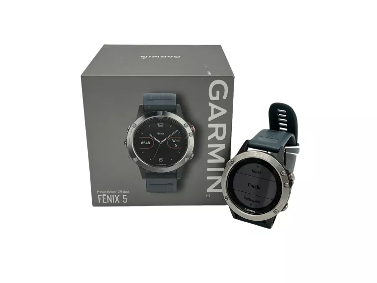 SMARTWATCH ZEGAREK GARMIN FENIX 5 SILVER 47MM