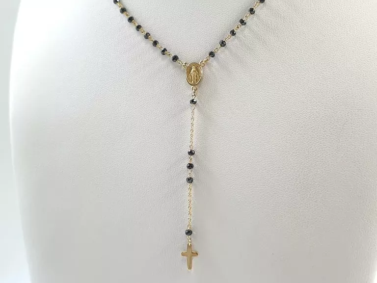 NOWY ZŁOTY RÓŻANIEC 60CM 585 14K 4,98G