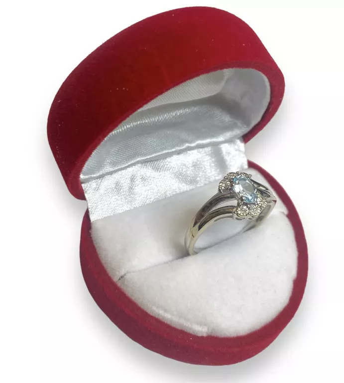 ZŁOTY PIERSCIONEK 585 2,80G TOPAZ