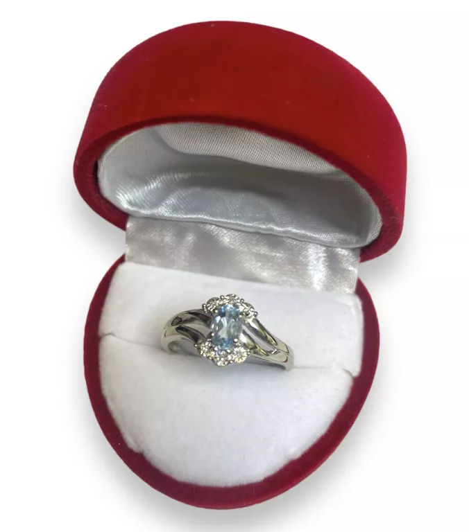 ZŁOTY PIERSCIONEK 585 2,80G TOPAZ
