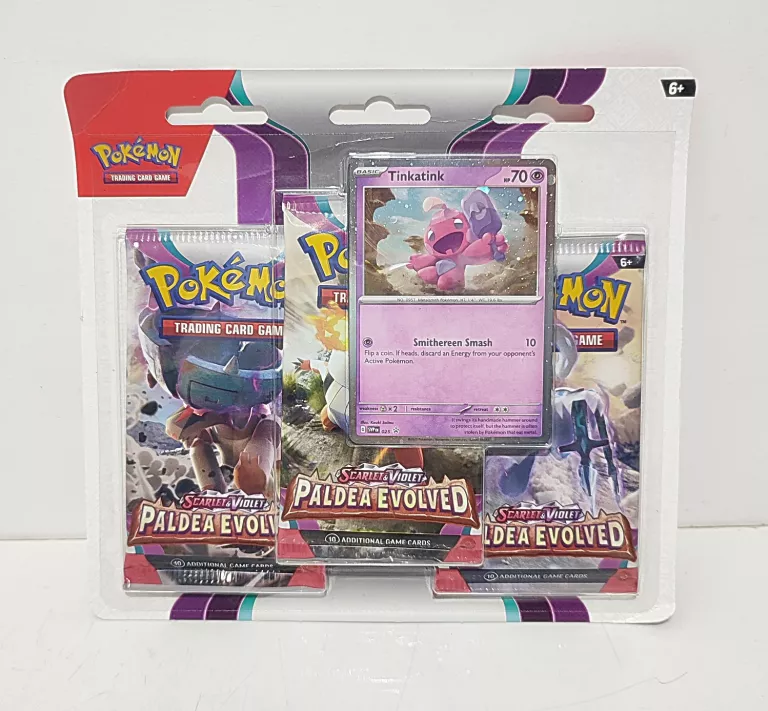 KARTY POKEMON 3-PACK TINKATINK PALDEA EVOLVED