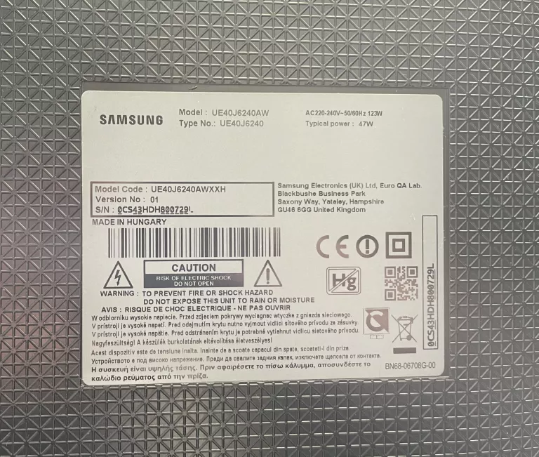 TELEWIZOR SAMSUNG UE40J6240 SMART
