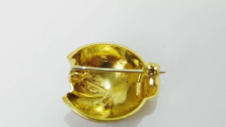 ŚLICZNA ZŁOTA BROSZKA BIEDRONKA 18CT 5,03G