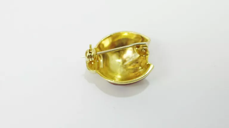 ŚLICZNA ZŁOTA BROSZKA BIEDRONKA 18CT 5,03G