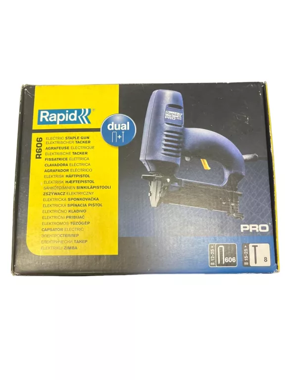 ELEKTRYCZNY ZSZYWACZ GWOŹDZIARKA RAPID PRO R606