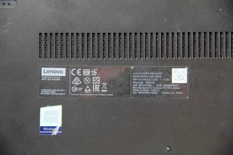 LAPTOP LENOVO YOGA 510-14ISK 8/1000GB 14'' AMD A9