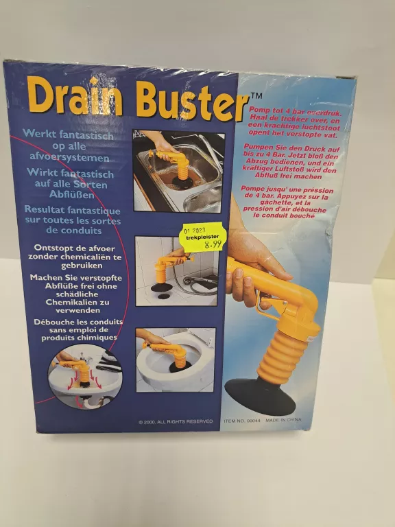 DRAIN BUSTER RĘCZNY PRZEPYCHACZ DO RUR