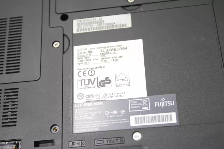 LAPTOP FUJITSU LIFEBOOK S710