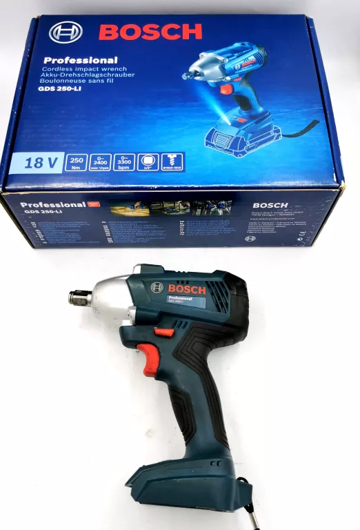 BOSCH AKUMULATOROWY KLUCZ UDAROWY GDS 250-L