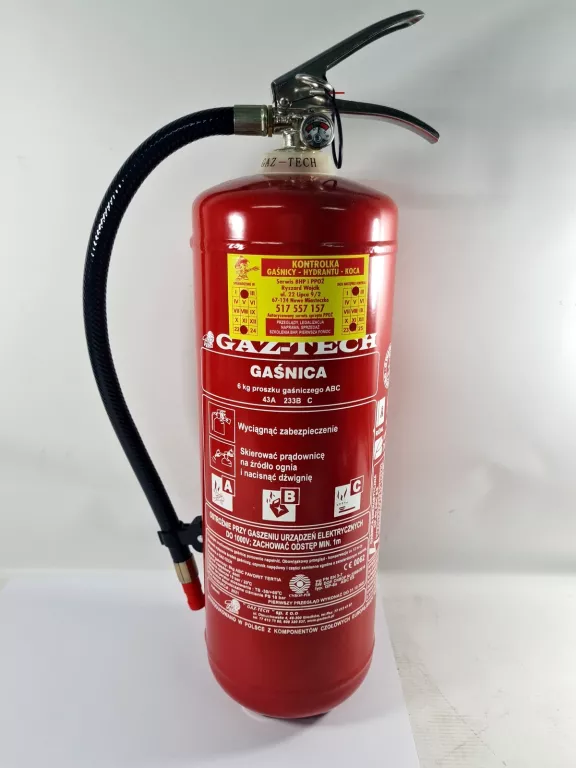 GAŚNICA PROSZKOWA GP-6 X ABC ES 6 KG