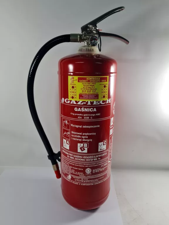 GAŚNICA PROSZKOWA GP-6 X ABC ES 6 KG