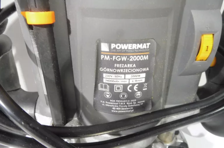 FREZARKA GÓRNOWRZECIONOWA POWERMAT PM-FGW-2000M