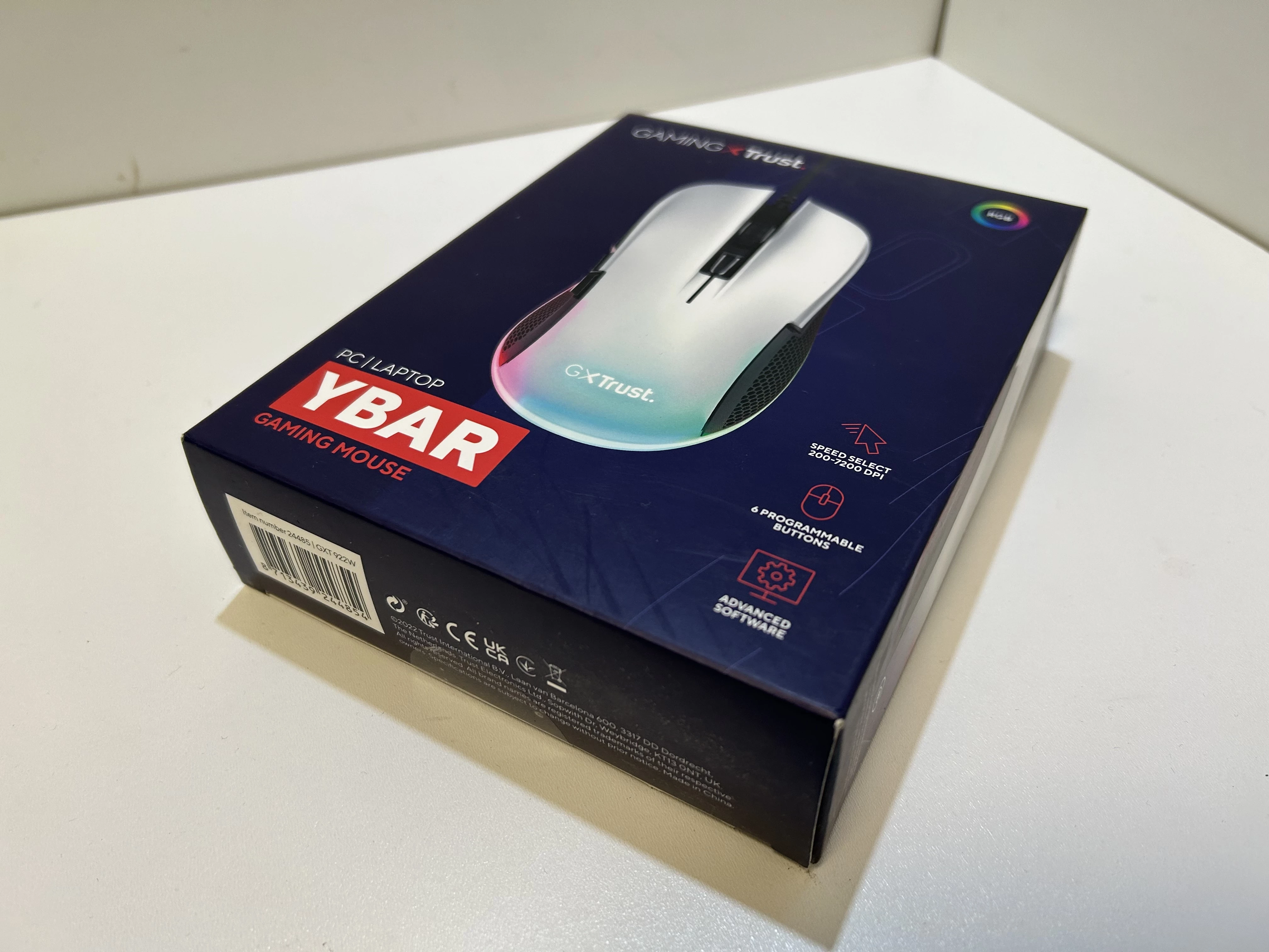 TRUST GAMING GXT 922W Ybar Mouse Gaming, 200-7200 DPI