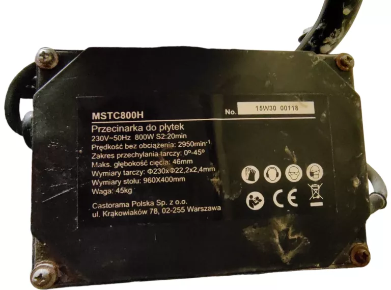 PRZECINARKA DO GLAZURY MACALLISTER MSTC800H