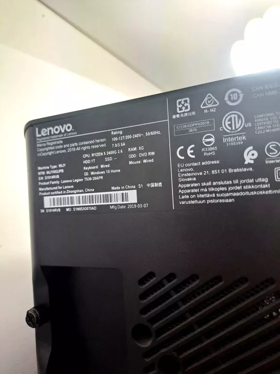 KOMPUTER LENOVO LEGION T530-28APR/GTX1060/RYZEN 5