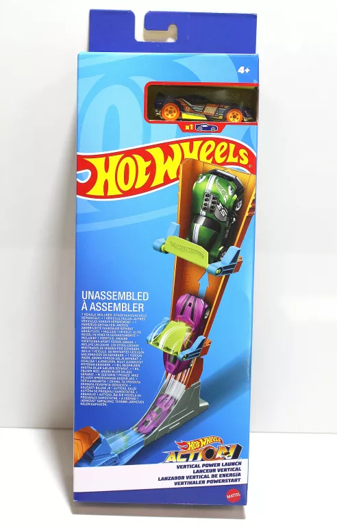 HOT WHEELS ZAKRĘCONA WYRZUTNIA + 1 AUTKO
