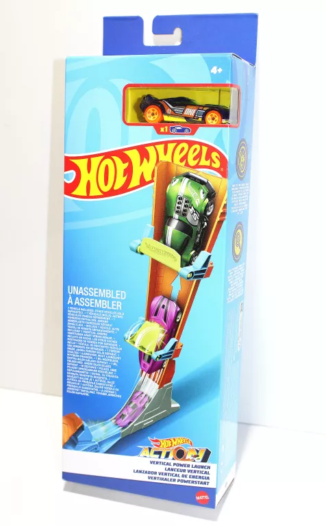 HOT WHEELS ZAKRĘCONA WYRZUTNIA + 1 AUTKO