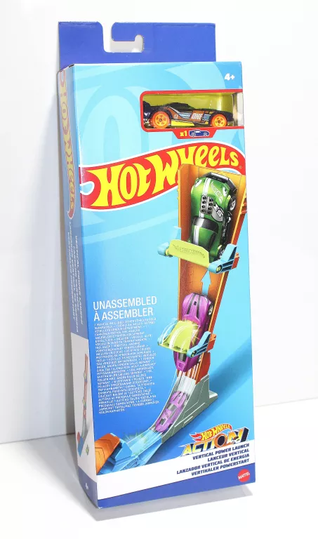 HOT WHEELS ZAKRĘCONA WYRZUTNIA + 1 AUTKO