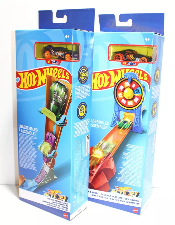 HOT WHEELS ZAKRĘCONA WYRZUTNIA + 1 AUTKO