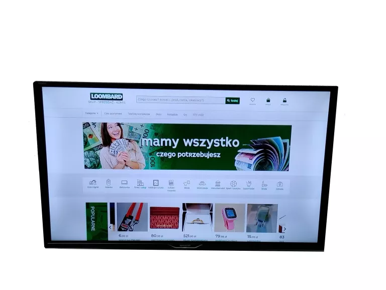 TELEWIZOR SHARP LCD 32 CALE PODWIESZANY