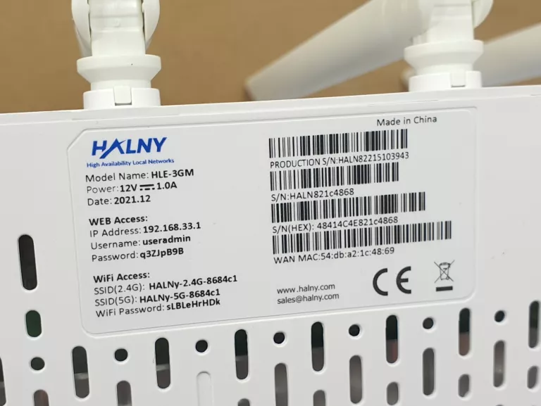 ROUTER HALNY HLE-3GM + PUDEŁKO