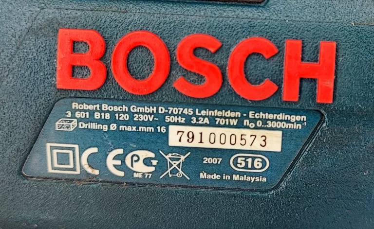 WIERTARKA UDAROWA BOSCH GSB 1600 RE