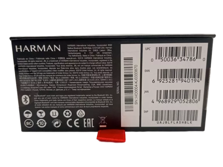 SŁUCHAWKI JBL UNDER ARMOUR FLASH BLUETOOTH
