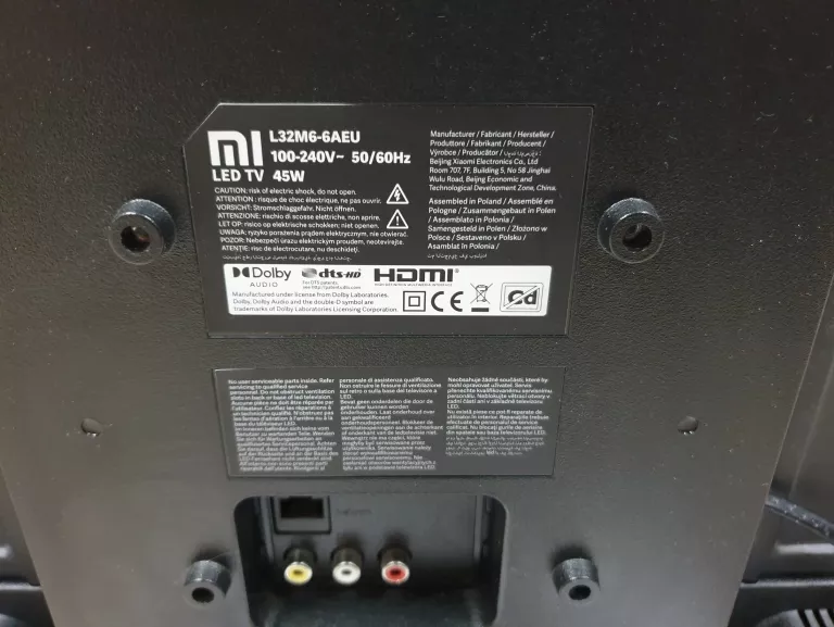 TELEWIZOR XIAOMI MI L32M6-6AEU SMART TV USZKODZONA MATRYCA