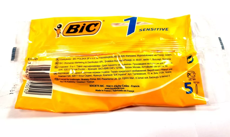 BIC 1 SENSITIVE JEDNORAZOWE GOLARKA, 5 SZT W OPAKOWANIU