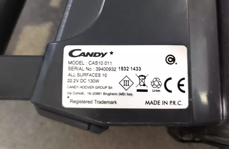 ODKURZACZ PIONOWY CANDY CAS10-011 NIEBIESKI 150W