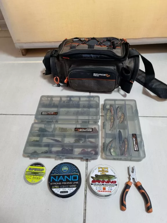 TORBA WĘDKARSKA SAVAGE GEAR + AKCESORIA