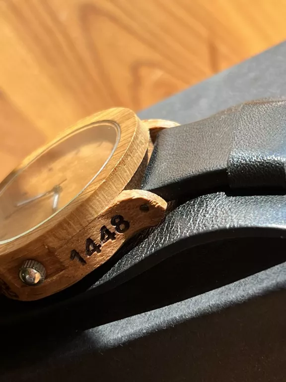 DREWNIANY ZEGAREK WOODLANS UNISEX ANALOG PASEK